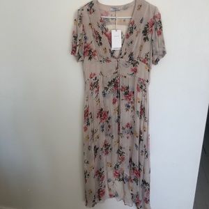 Zara floral hi low top